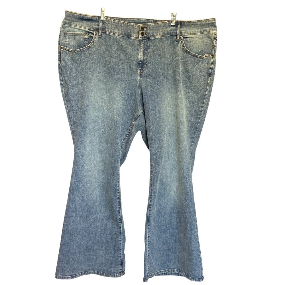 Wild Fable Low-Rise Flare Jeans High Stretch Blue Denim Womens Sz 30/33" Inseam